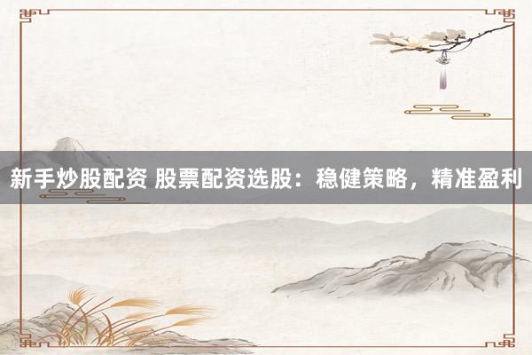 新手炒股配资 股票配资选股：稳健策略，精准盈利