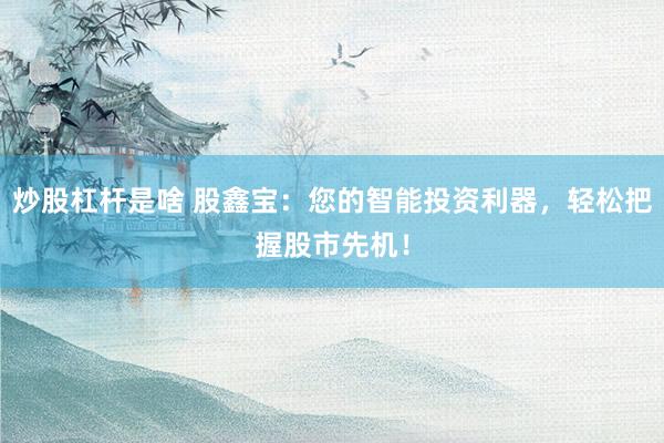 炒股杠杆是啥 股鑫宝：您的智能投资利器，轻松把握股市先机！