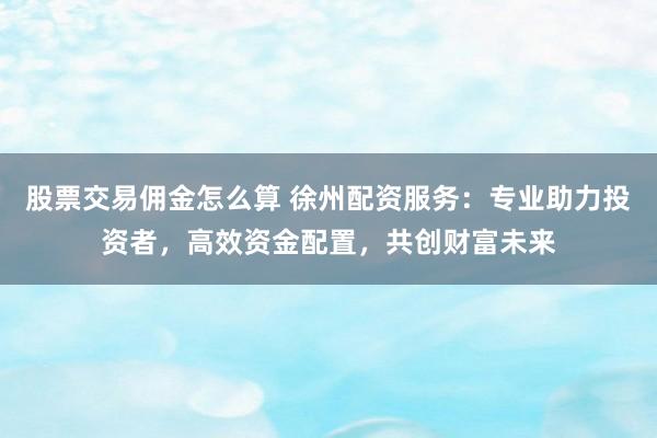 股票交易佣金怎么算 徐州配资服务：专业助力投资者，高效资金配置，共创财富未来