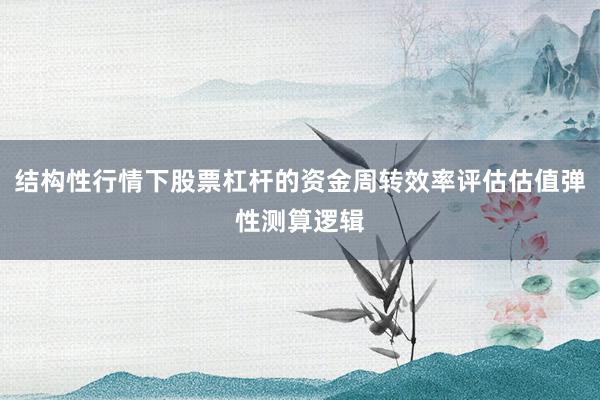 结构性行情下股票杠杆的资金周转效率评估估值弹性测算逻辑