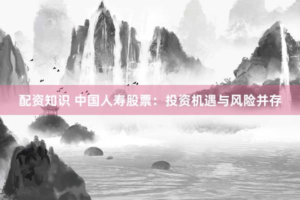 配资知识 中国人寿股票：投资机遇与风险并存